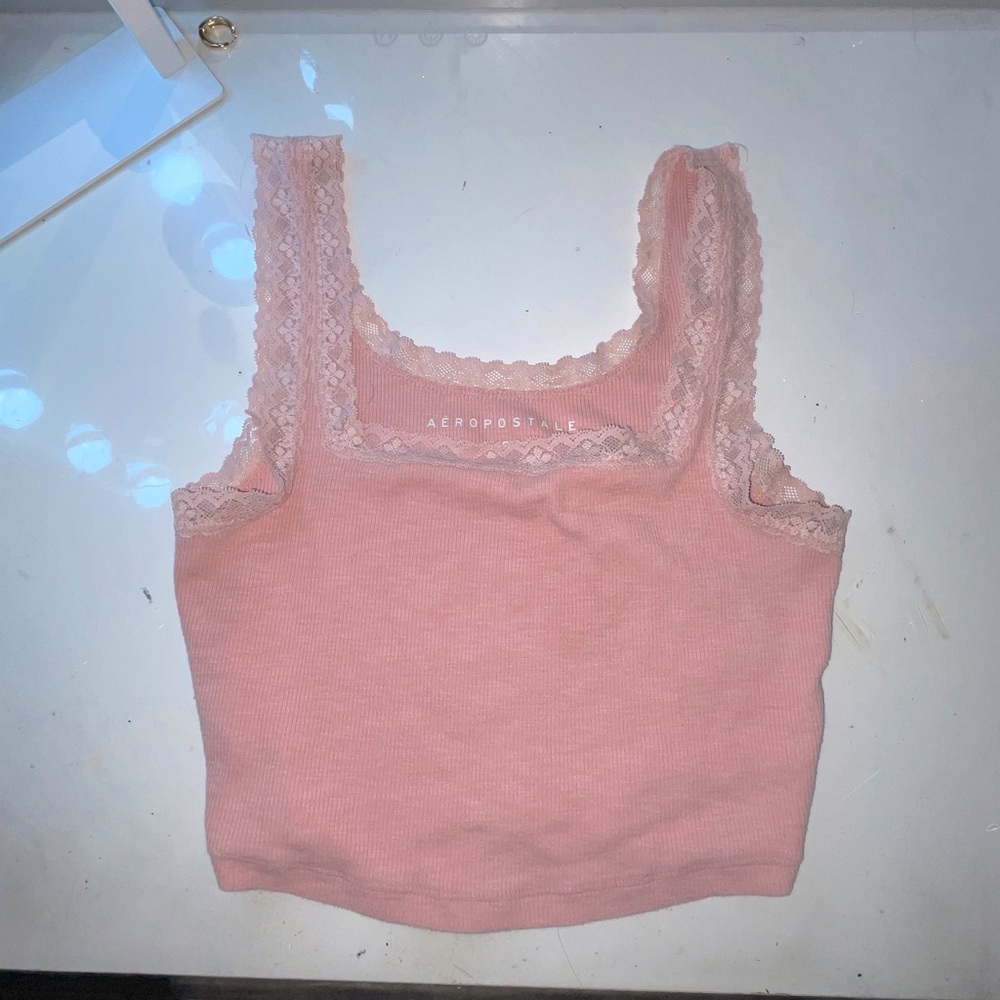 Laced Pink Top
